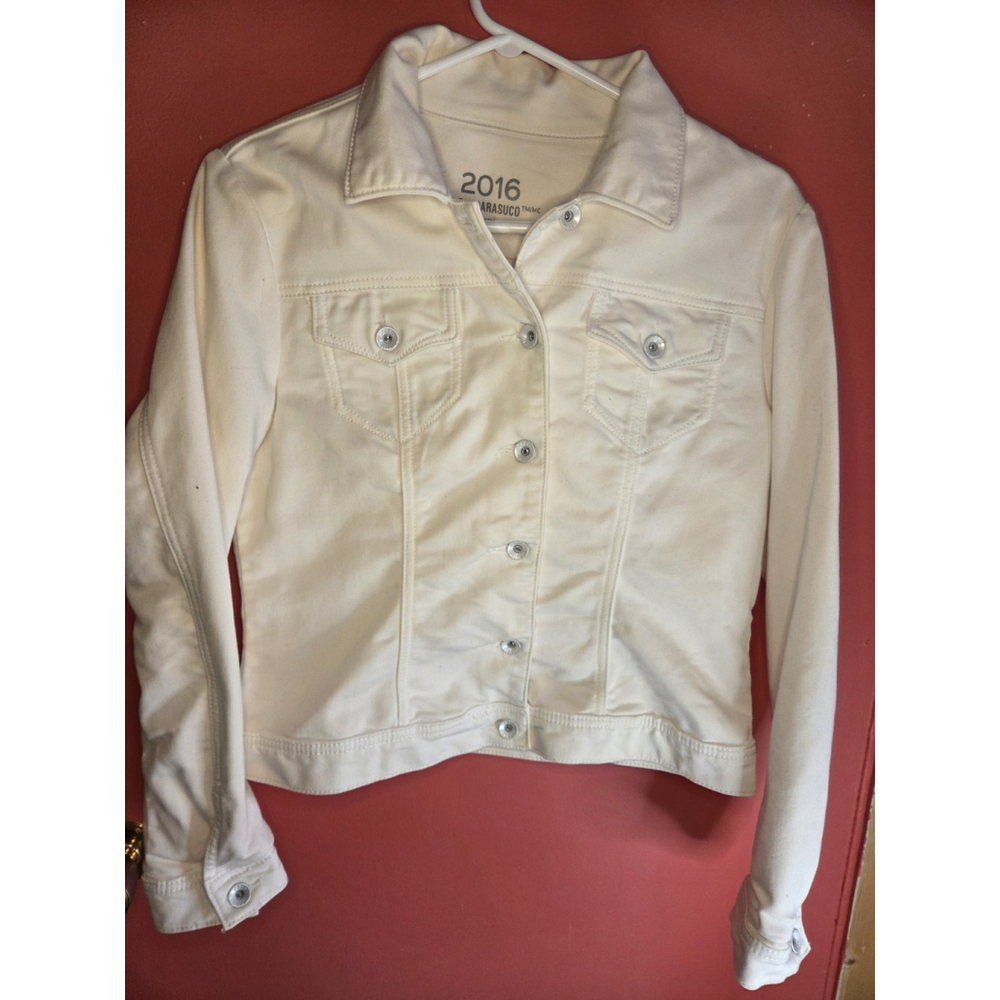 2016 By Parasuco Women Vest White Size Medium Pre-Owned